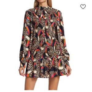 FARM RIO
Leopard & Toucan Smocked Minidress